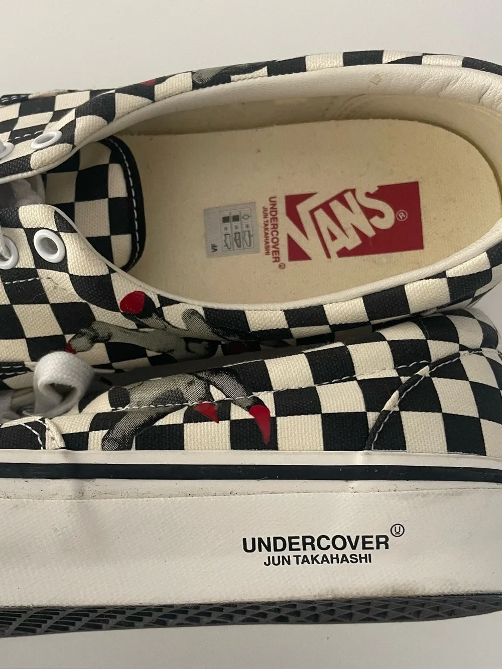 Vans OTW x UNDERCOVER Era 95 Dracula Hand Black White Checkerboard Size 13 Rare